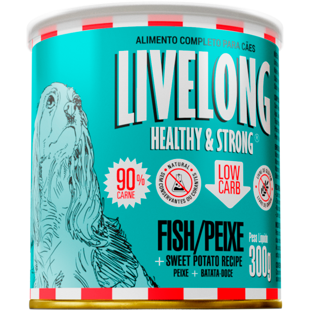 Livelong Peixe 300g para Cães