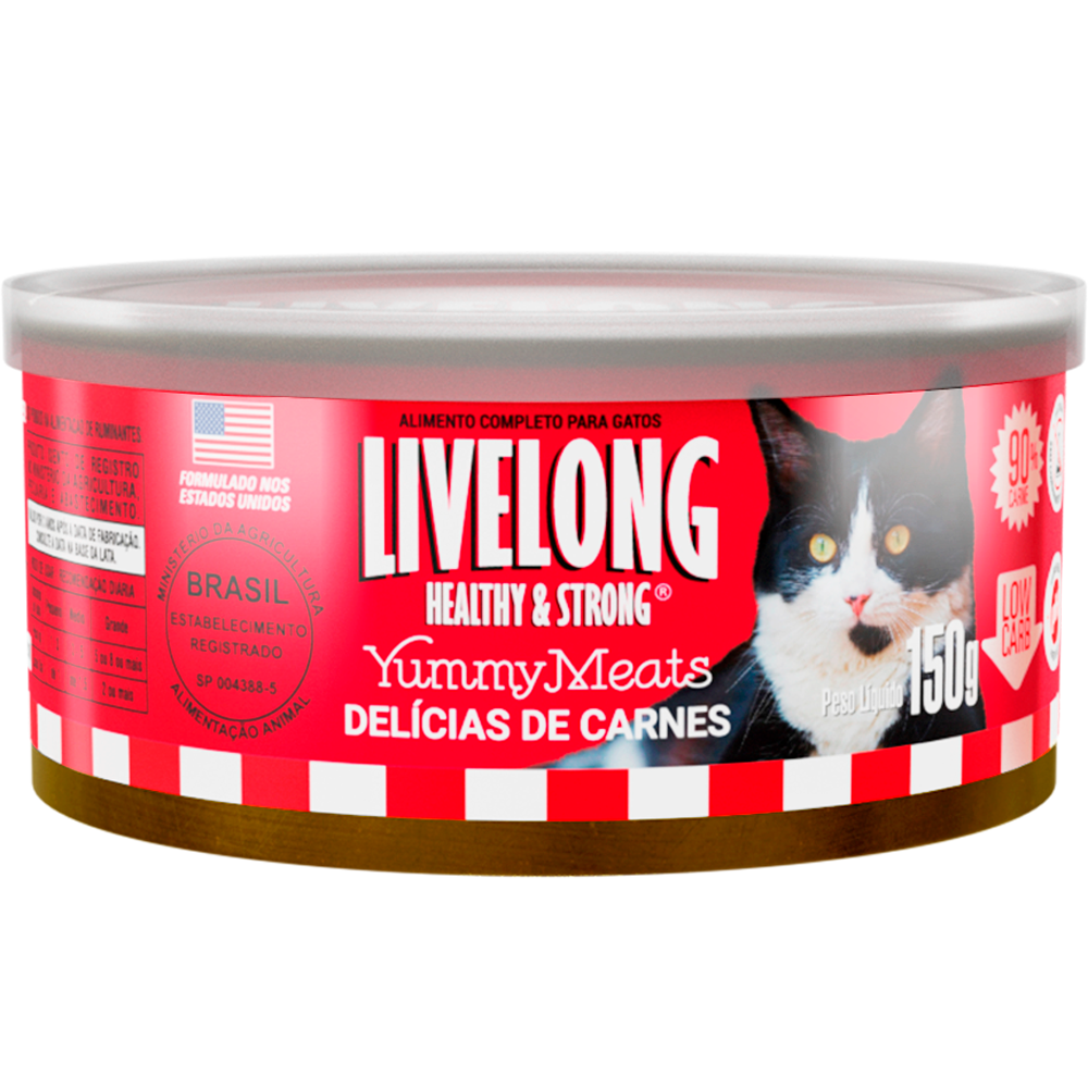 Livelong Delícias de Carnes 150g para Gatos