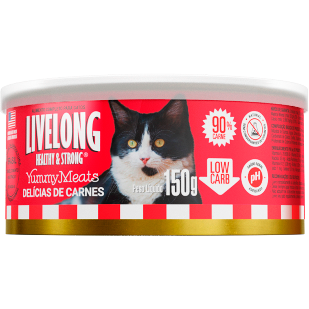 Livelong Delícias de Carnes 150g para Gatos